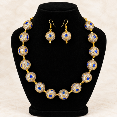 Premium Antique Turkish Ball Necklace Set